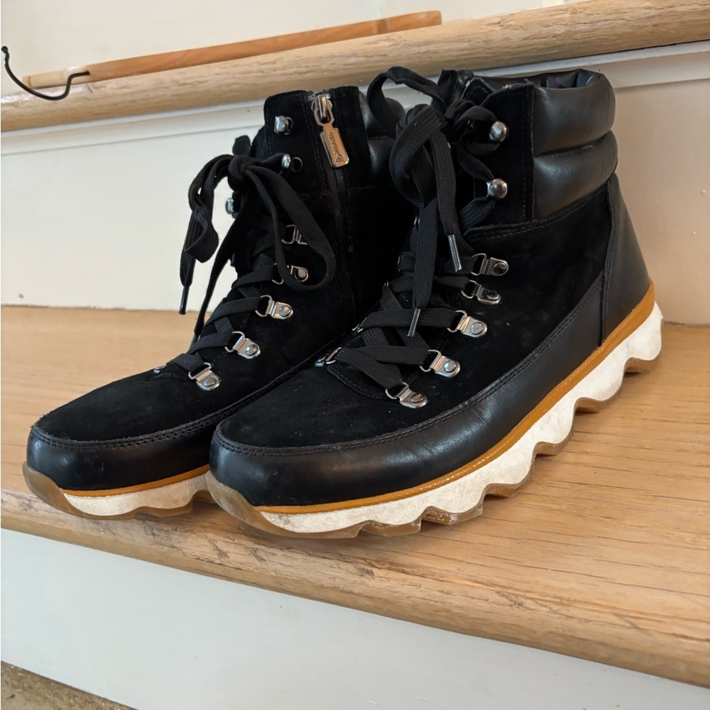 BLONDO Women’s Hiker-Style Lace-Up Waterproof Boots Size 10 black faux leather - Picture 6 of 15